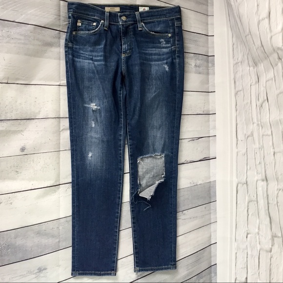Ag Adriano Goldschmied Denim - AG The Beau distressed slouchy skinny jean 27R